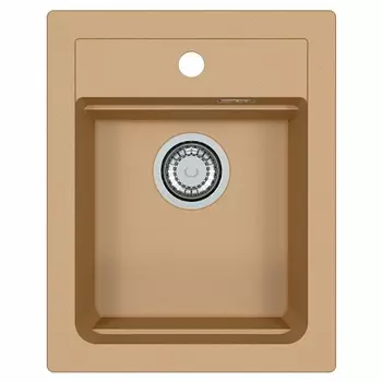 Мойка кухонная Alveus Granital Atrox 10 Beige-G55 400х500х195 с сифоном, бежевая