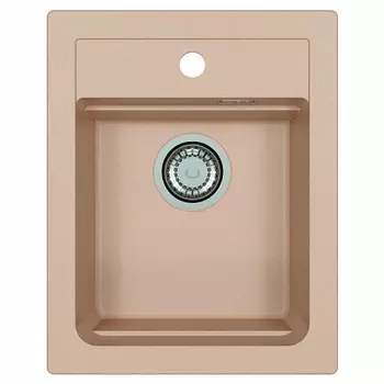 Мойка кухонная Alveus Granital Atrox 10 Terra-G22 400х500х195 с сифоном, бежевая