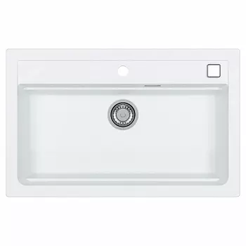 Мойка кухонная Alveus Granital Atrox 40 Arctic-G11 790х500х195 с сифоном, белая