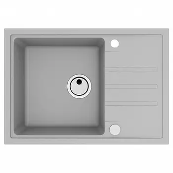 Мойка кухонная Alveus Granital Intermezzo 40 Concrete-G81 680х480х200 с сифоном, серая