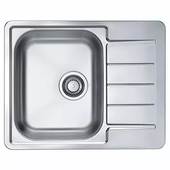 Мойка кухонная Alveus Line Max 110 SAT 610х500х190 нержавеющая сталь, с сифоном