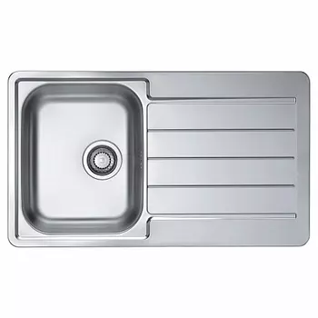 Мойка кухонная Alveus Line Max 20 SAT 860х500х190 нержавеющая сталь, с сифоном
