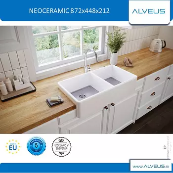 Мойка кухонная Alveus Neoceramic 80 800х400х250 нержавеющая сталь