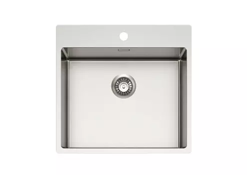 Мойка кухонная Alveus NOX 120 BRS 540x515x200 в комплекте с интегрированным сифоном