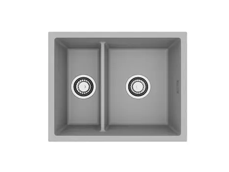 Мойка кухонная Alveus OMNI 50 GRANITAL CONCRETE-G81 550x450x198 с сифоном 1150202