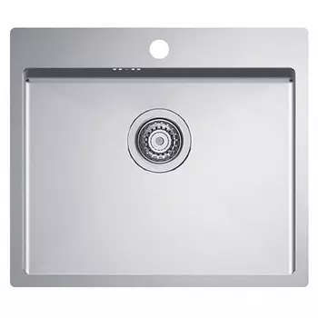 Мойка кухонная Alveus Quarto 10 BRS 550х480х190 нержавеющая сталь, с сифоном