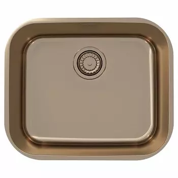 Мойка кухонная Alveus Variant Monarch 10 Copper 480х400х180 нержавеющая сталь, с выпуском, без сифон