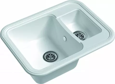 Мойка кухонная EWIGSTEIN Antik 60К 1,5 -чаши 660*510мм иней