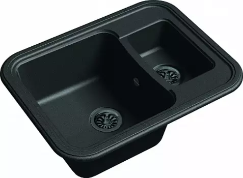Мойка кухонная EWIGSTEIN Antik 60К 1,5 -чаши 660*510мм черный