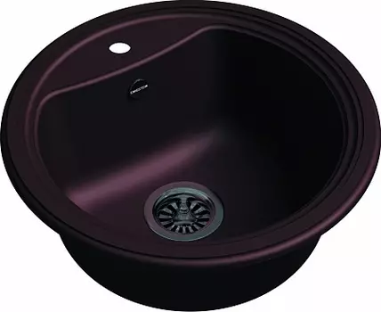 Мойка кухонная EWIGSTEIN Antik R50 1-чаша D-520мм шоколад