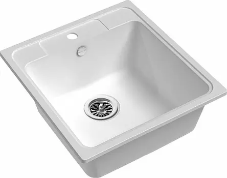 Мойка кухонная EWIGSTEIN Elegant 50 1-чаша 518*478 мм иней