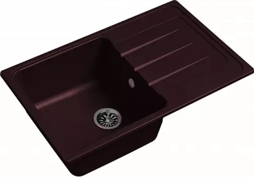 Мойка кухонная EWIGSTEIN Elegant 50F 1-чаша + крыло 762*480мм шоколад