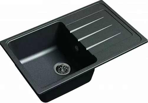 Мойка кухонная EWIGSTEIN Elegant 50F 1-чаша + крыло 762*480мм черный