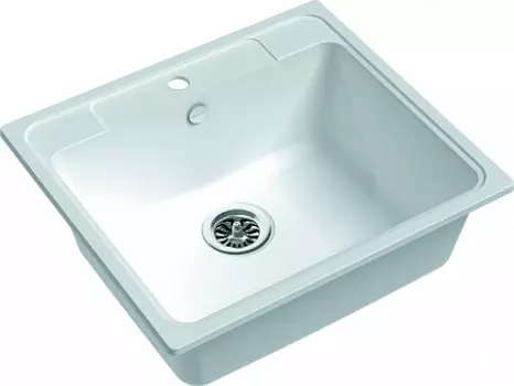 Мойка кухонная EWIGSTEIN Elegant 60 1-чаша 570*510мм иней
