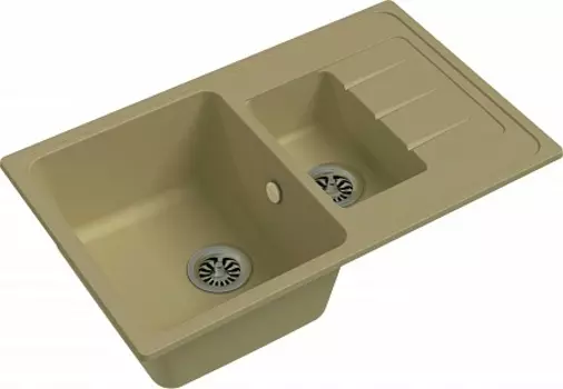 Мойка кухонная EWIGSTEIN Elegant 60KF 1,5-чаши + крыло 782*480мм бежевый