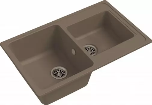 Мойка кухонная EWIGSTEIN Elegant 80D 2-чаш 780*480 темно-бежевый