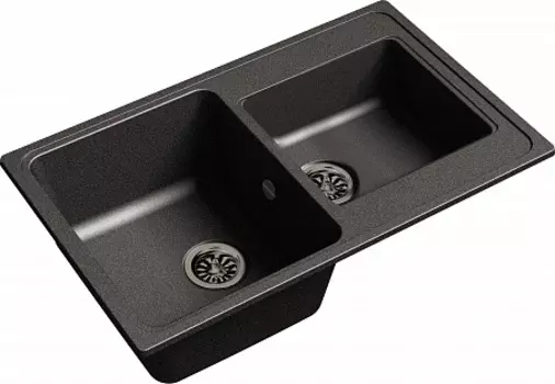 Мойка кухонная EWIGSTEIN Elegant 80D 2-чаш 780*480 черный