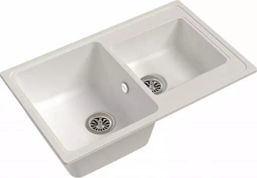 Мойка кухонная EWIGSTEIN Elegant 80D 2-чаш 780*480 иней