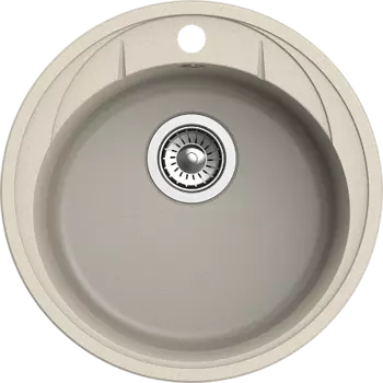 Мойка кухонная EWIGSTEIN Elegant R45 1-чаша D-484мм темно-бежевый