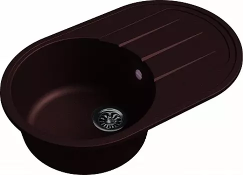 Мойка кухонная EWIGSTEIN Elegant R50F 1-чаша+ крыло 752*470мм шоколад