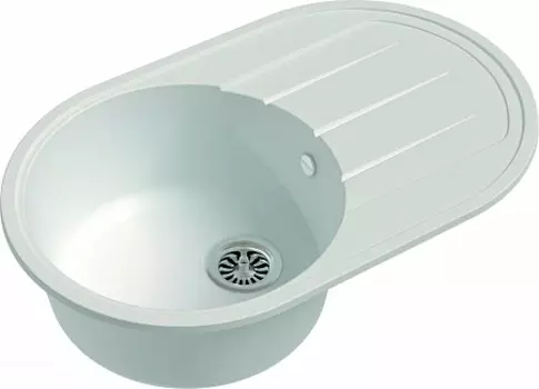 Мойка кухонная EWIGSTEIN Elegant R50F 1-чаша+ крыло 752*470мм иней