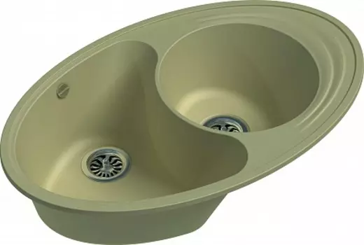 Мойка кухонная EWIGSTEIN Elegant W90KF 1,5-чаши + крыло 820*520мм бежевый