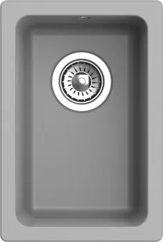 Мойка кухонная EWIGSTEIN EW-2540 подстольный монтаж 1-чаша 310*460 серый металлик