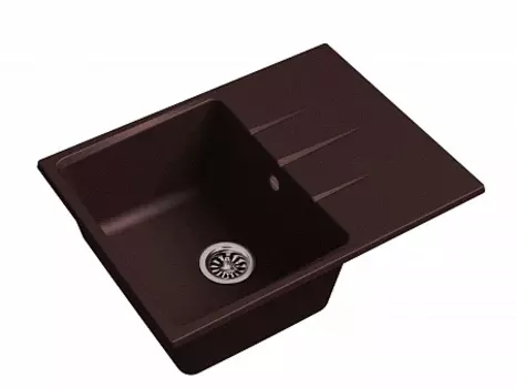 Мойка кухонная EWIGSTEIN Gerd 45F 1-чаша + крыло 650*500мм шоколад