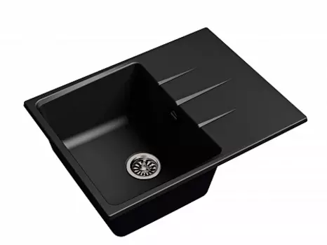 Мойка кухонная EWIGSTEIN Gerd 45F 1-чаша + крыло 650*500мм антрацит