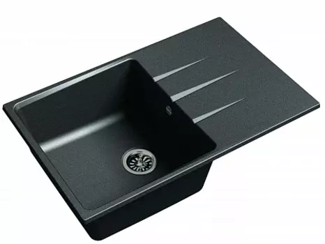 Мойка кухонная EWIGSTEIN Gerd 60F 1-чаша + крыло 780*500мм черный