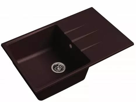 Мойка кухонная EWIGSTEIN Gerd 60F 1-чаша + крыло 780*500мм шоколад