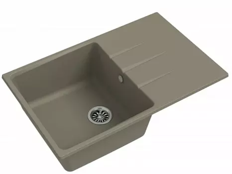 Мойка кухонная EWIGSTEIN Gerd 60F 1-чаша + крыло 780*500мм темно-бежевый