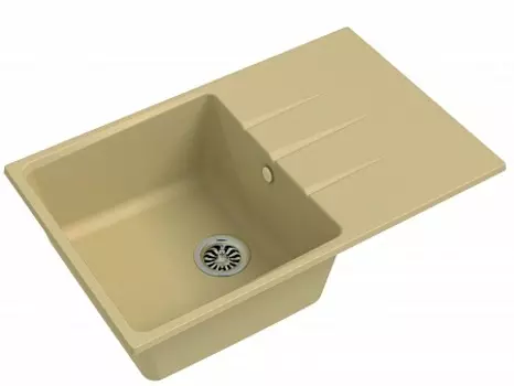 Мойка кухонная EWIGSTEIN Gerd 60F 1-чаша + крыло 780*500мм бежевый