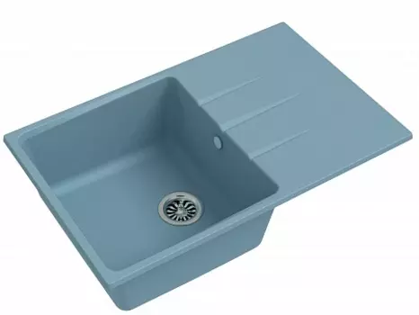 Мойка кухонная EWIGSTEIN Gerd 60F 1-чаша + крыло 780*500мм серый металлик