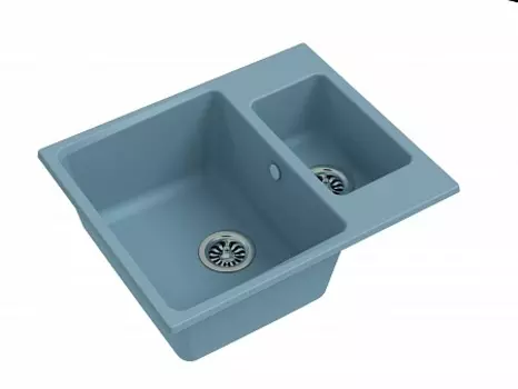 Мойка кухонная EWIGSTEIN Gerd 60K 1,5 -чаши 600*500мм серый металлик