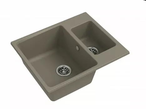 Мойка кухонная EWIGSTEIN Gerd 60K 1,5 -чаши 600*500мм темно-бежевый