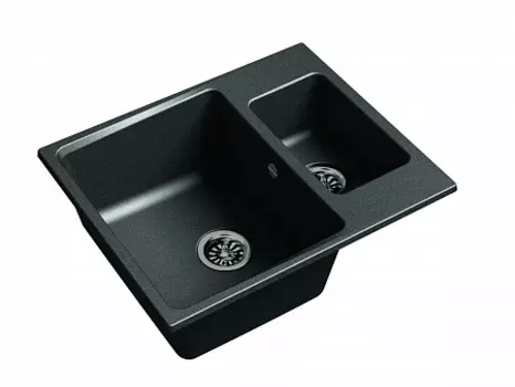 Мойка кухонная EWIGSTEIN Gerd 60K 1,5 -чаши 600*500мм черный