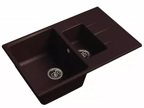 Мойка кухонная EWIGSTEIN Gerd 60KF 1,5-чаши + крыло 780*500мм шоколад