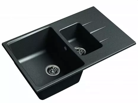 Мойка кухонная EWIGSTEIN Gerd 60KF 1,5-чаши + крыло 780*500мм черный