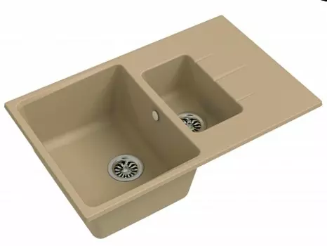 Мойка кухонная EWIGSTEIN Gerd 60KF 1,5-чаши + крыло 780*500мм топаз