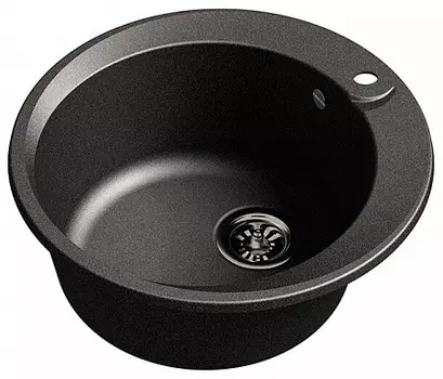 Мойка кухонная EWIGSTEIN Rund 45 1-чаша D-500мм черный