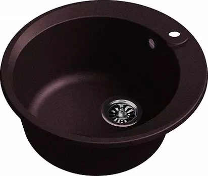 Мойка кухонная EWIGSTEIN Rund 45 1-чаша D-500мм шоколад