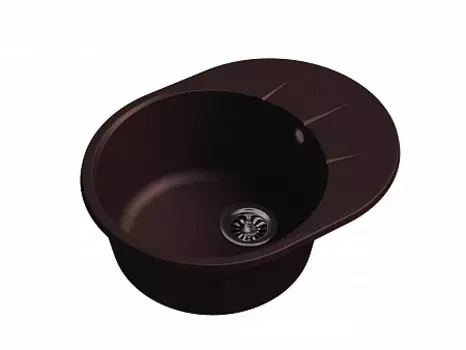Мойка кухонная EWIGSTEIN Rund 45F 1-чаша+ крыло 580*450мм шоколад