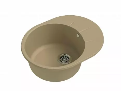 Мойка кухонная EWIGSTEIN Rund 45F 1-чаша+ крыло 580*450мм топаз