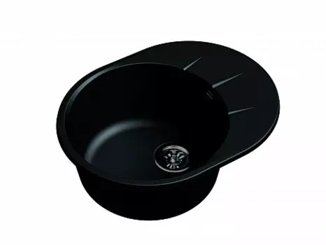 Мойка кухонная EWIGSTEIN Rund 45F 1-чаша+ крыло 580*450мм антрацит