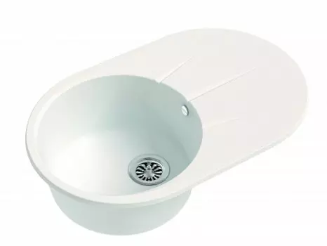 Мойка кухонная EWIGSTEIN Rund 50F 1-чаша+ крыло 750*480мм иней