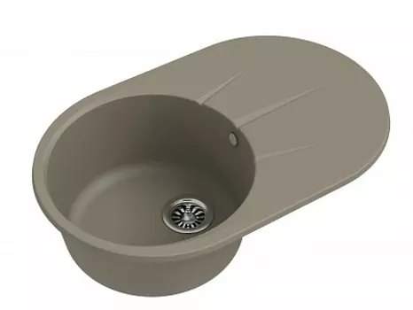 Мойка кухонная EWIGSTEIN Rund 50F 1-чаша+ крыло 750*480мм темно-бежевый