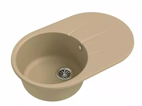 Мойка кухонная EWIGSTEIN Rund 50F 1-чаша+ крыло 750*480мм топаз