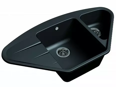 Мойка кухонная EWIGSTEIN Wink 80KF угловая 1,5-чаши + крыло 960*520мм антрацит