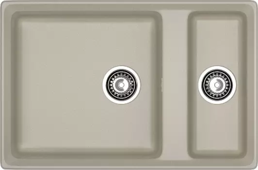 Мойка кухонная GranFest LEVEL GF-LV-760K 1.5-чаши 760*500мм топаз, мрамор